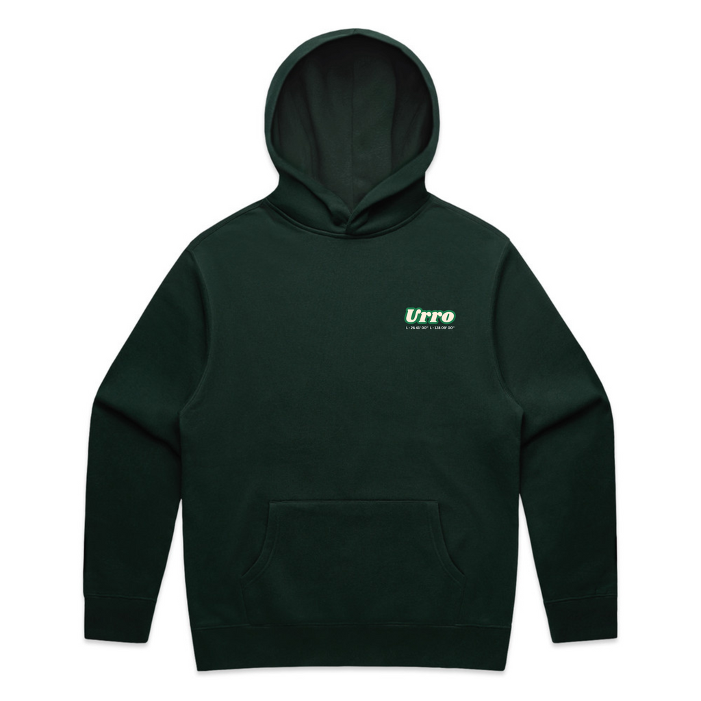 Urro Relaxed Fit Hoodie - Eco-Friendly Cotton Blend with Printed Logo | Comfortable & Stylish Pullover