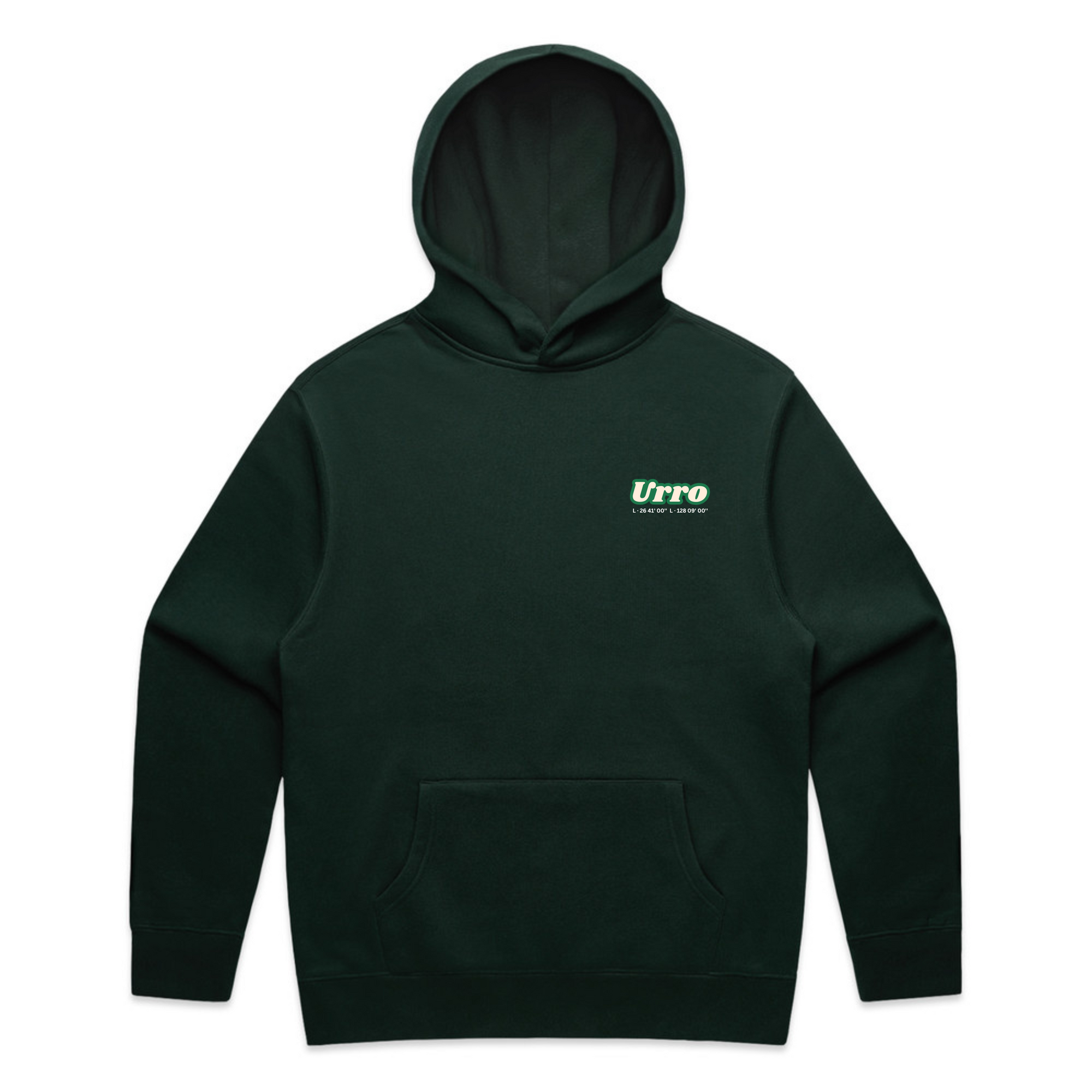 Urro Relaxed Fit Hoodie - Eco-Friendly Cotton Blend with Printed Logo | Comfortable & Stylish Pullover