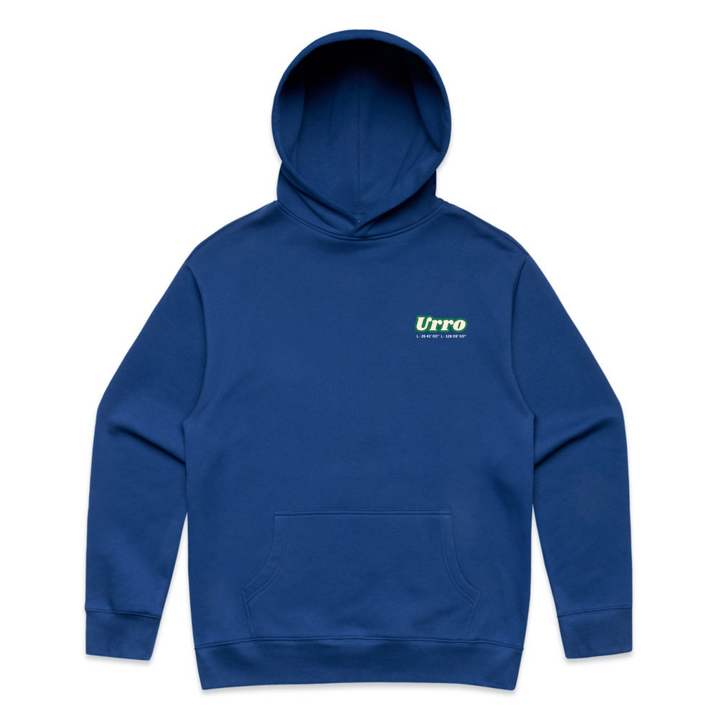 Urro Relaxed Fit Hoodie - Eco-Friendly Cotton Blend with Printed Logo | Comfortable & Stylish Pullover