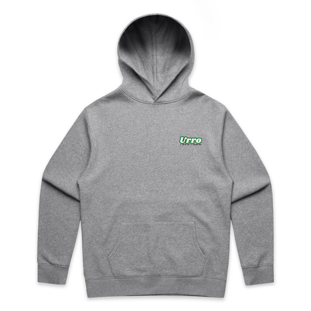 Urro Relaxed Fit Hoodie - Eco-Friendly Cotton Blend with Printed Logo | Comfortable & Stylish Pullover