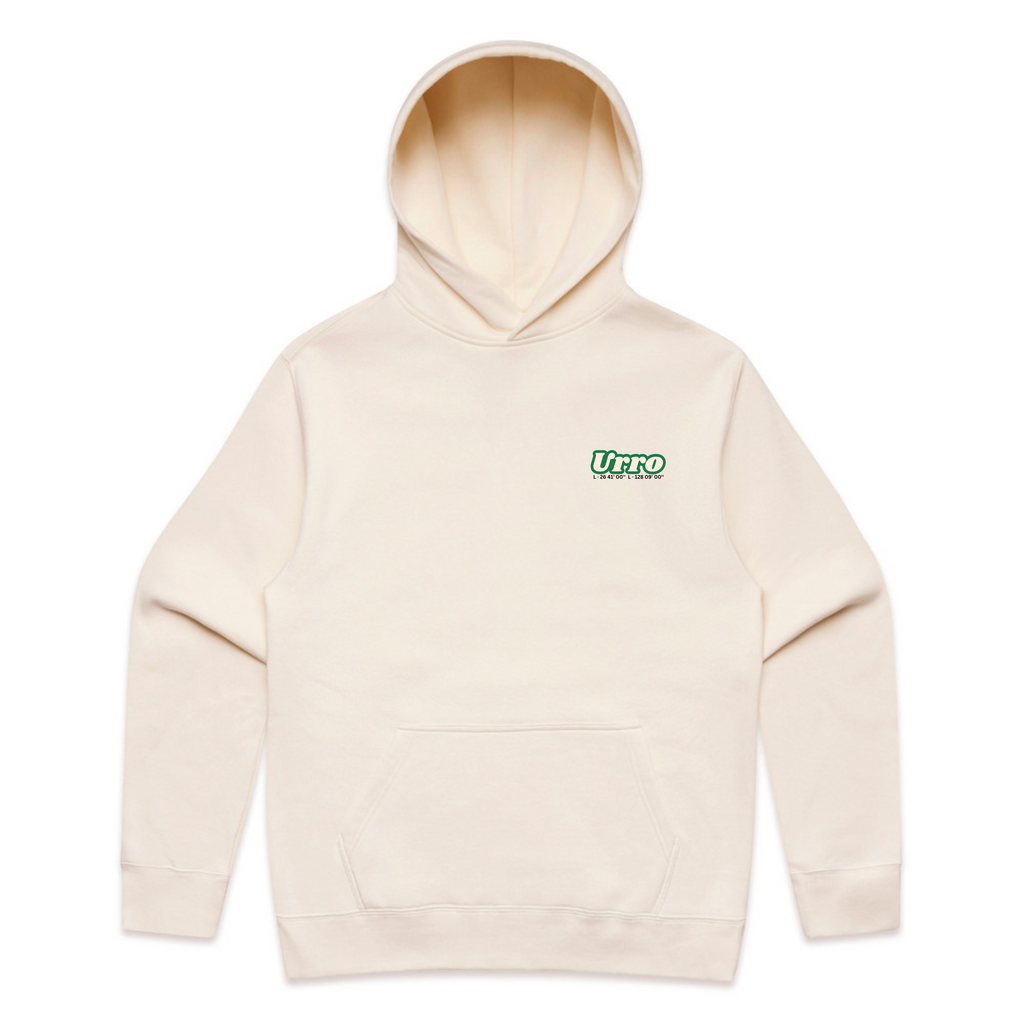 Urro Relaxed Fit Hoodie - Eco-Friendly Cotton Blend with Printed Logo | Comfortable & Stylish Pullover