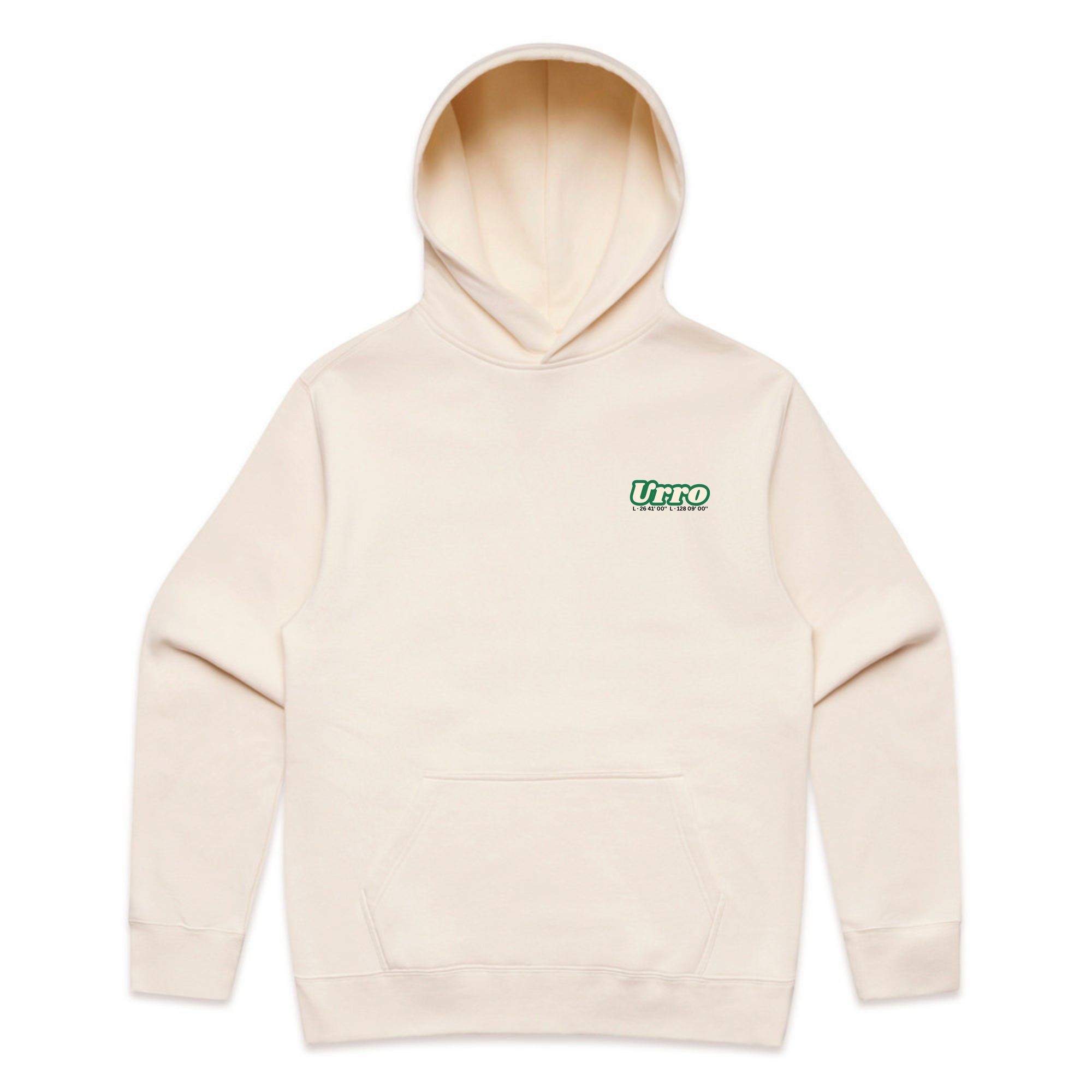 Urro Relaxed Fit Hoodie - Eco-Friendly Cotton Blend with Printed Logo | Comfortable & Stylish Pullover