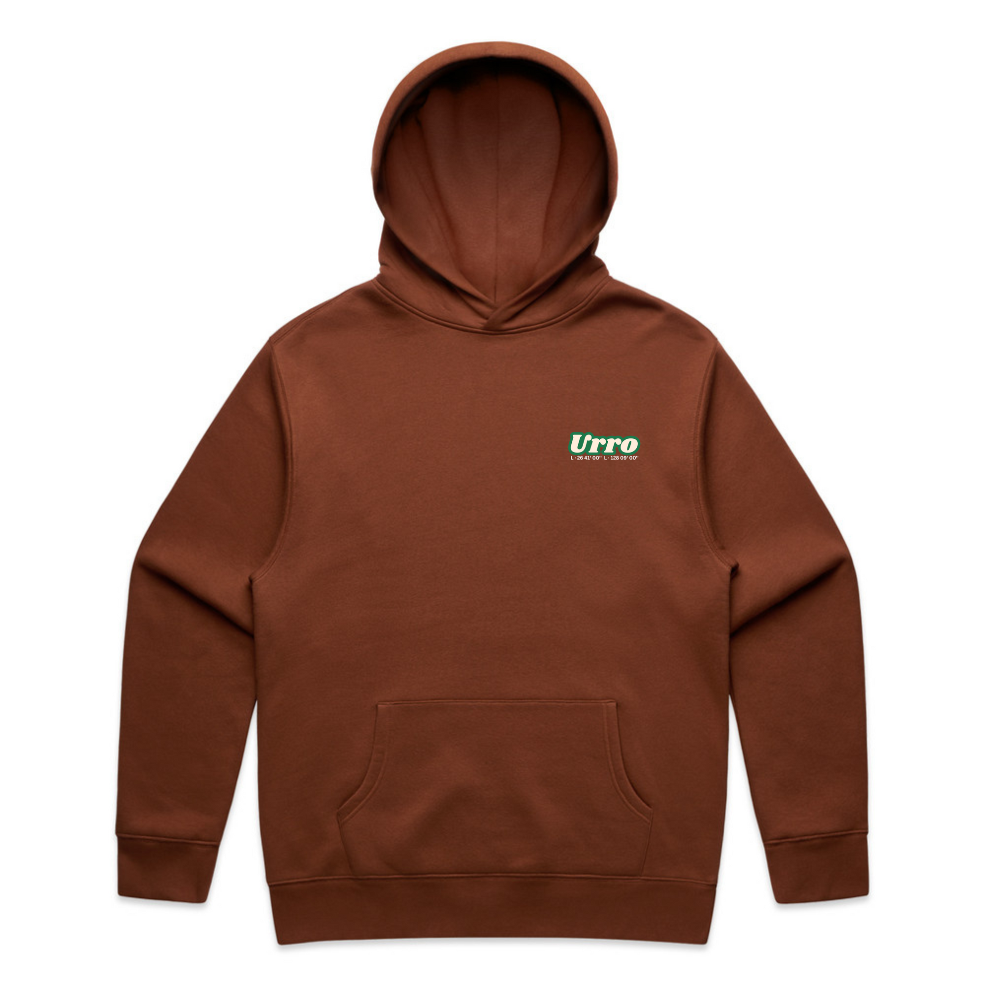 Urro Relaxed Fit Hoodie - Eco-Friendly Cotton Blend with Printed Logo | Comfortable & Stylish Pullover