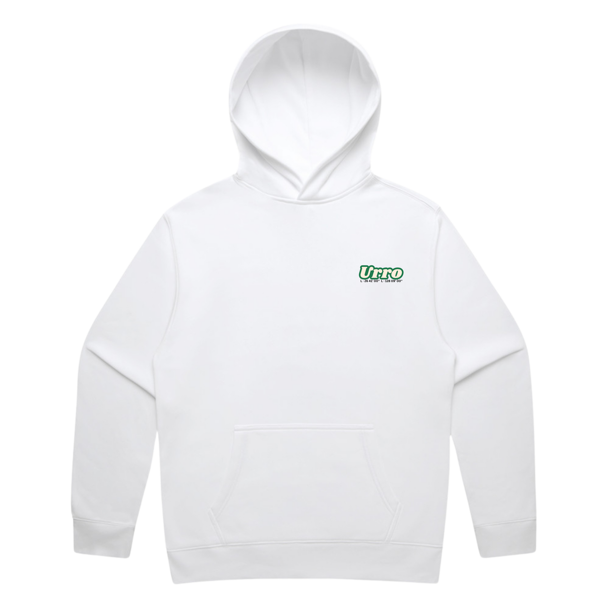 Urro Relaxed Fit Hoodie - Eco-Friendly Cotton Blend with Printed Logo | Comfortable & Stylish Pullover
