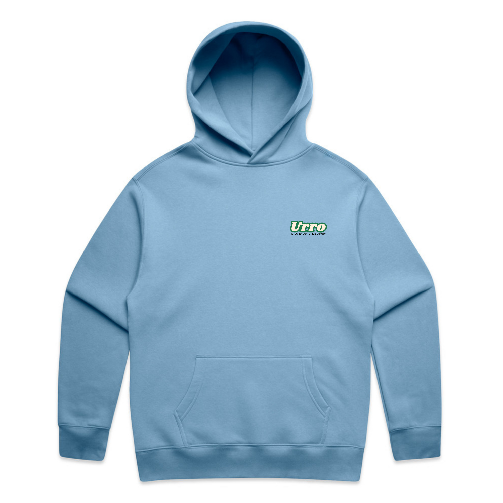 Urro Relaxed Fit Hoodie - Eco-Friendly Cotton Blend with Printed Logo | Comfortable & Stylish Pullover
