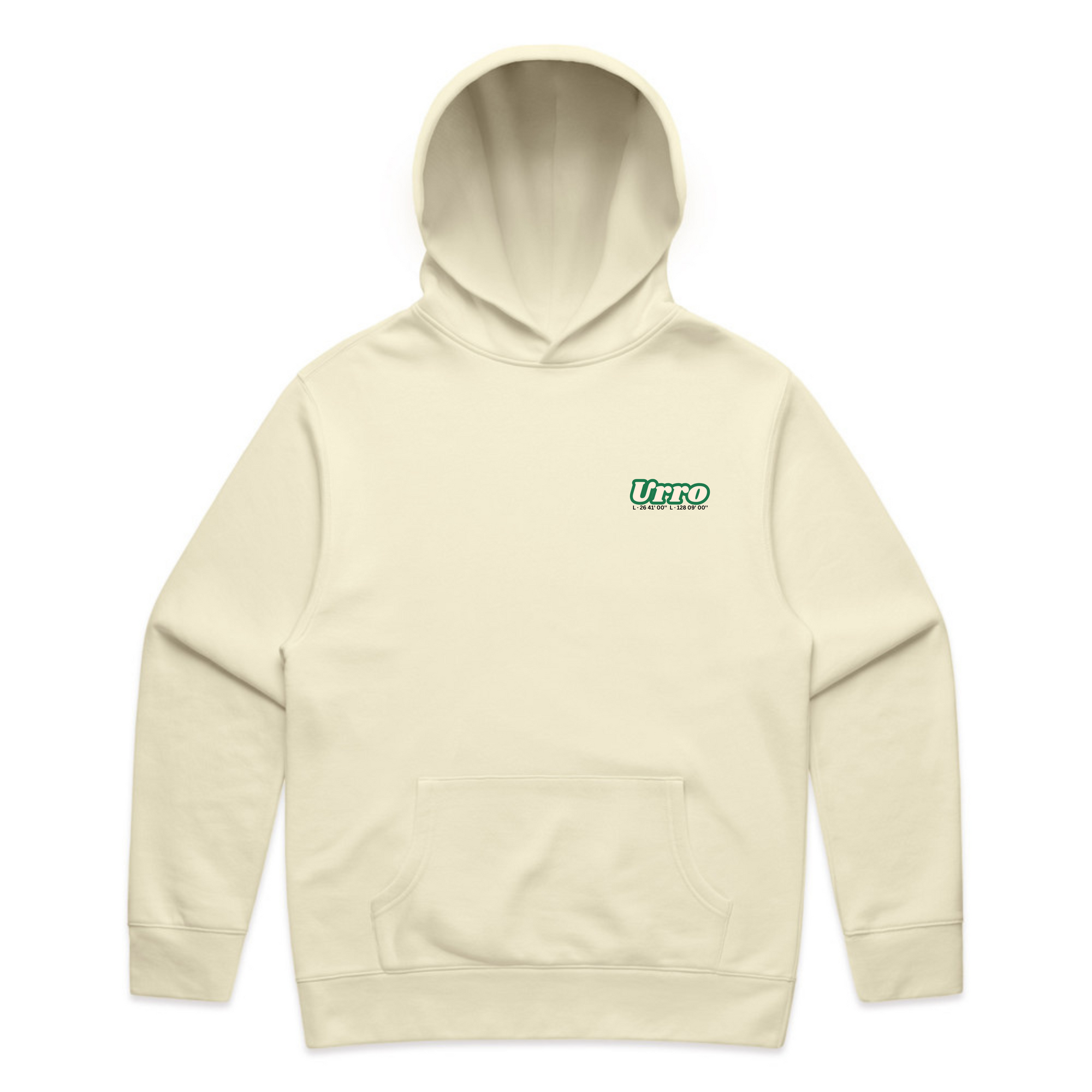 Urro Relaxed Fit Hoodie - Eco-Friendly Cotton Blend with Printed Logo | Comfortable & Stylish Pullover