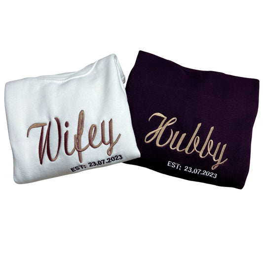 Wifey/Hubby Sweatshirt or Hoodie