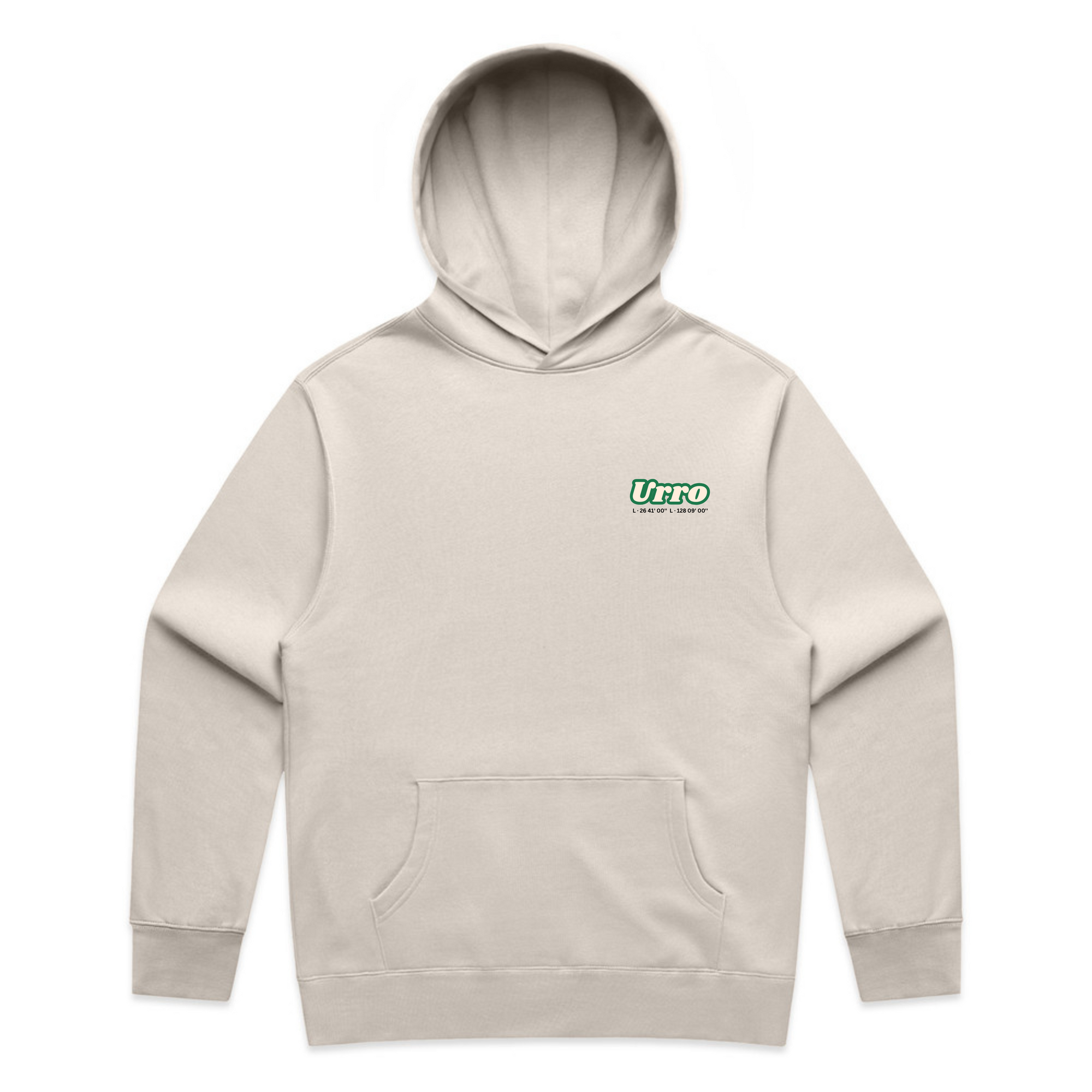 Urro Relaxed Fit Hoodie - Eco-Friendly Cotton Blend with Printed Logo | Comfortable & Stylish Pullover