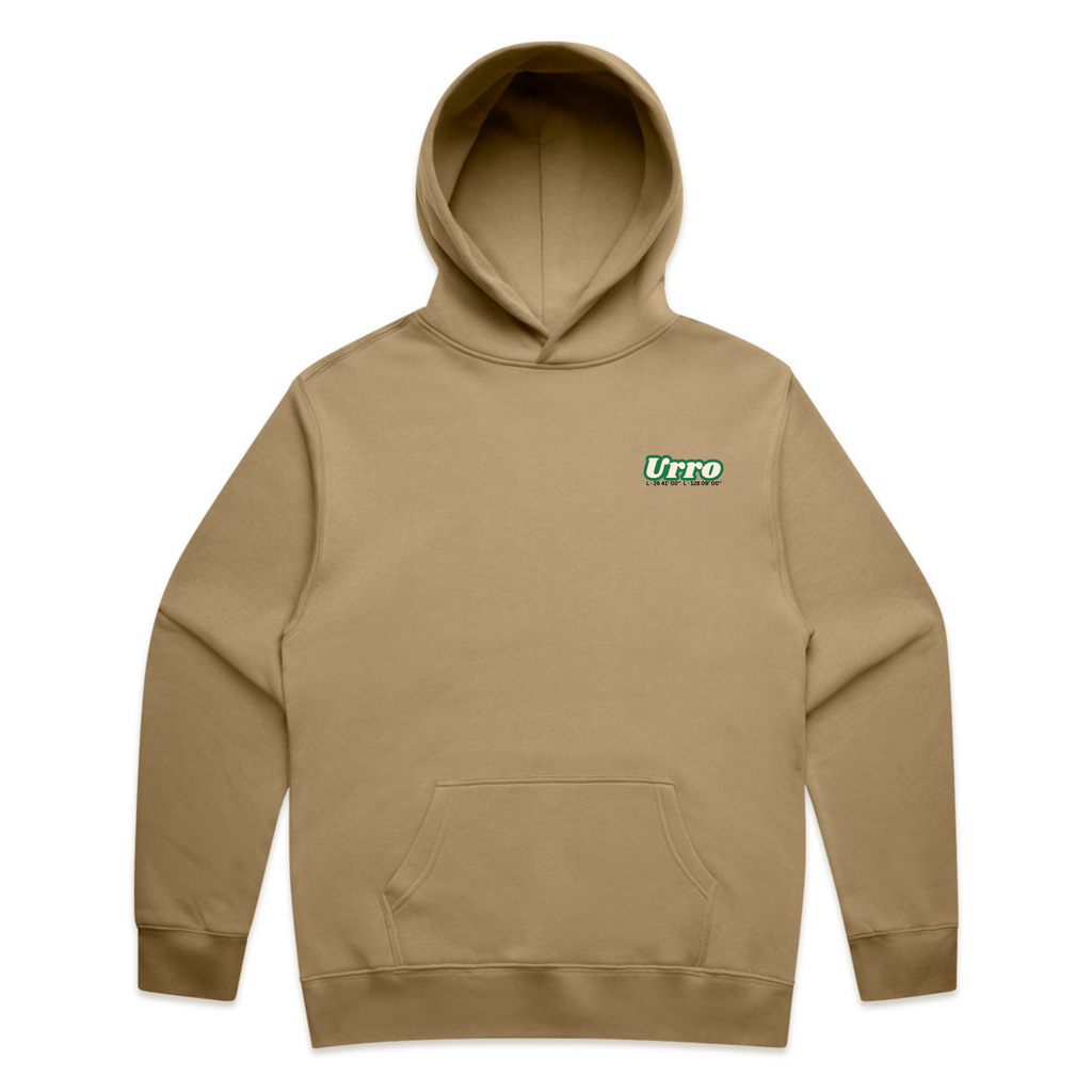 Urro Relaxed Fit Hoodie - Eco-Friendly Cotton Blend with Printed Logo | Comfortable & Stylish Pullover
