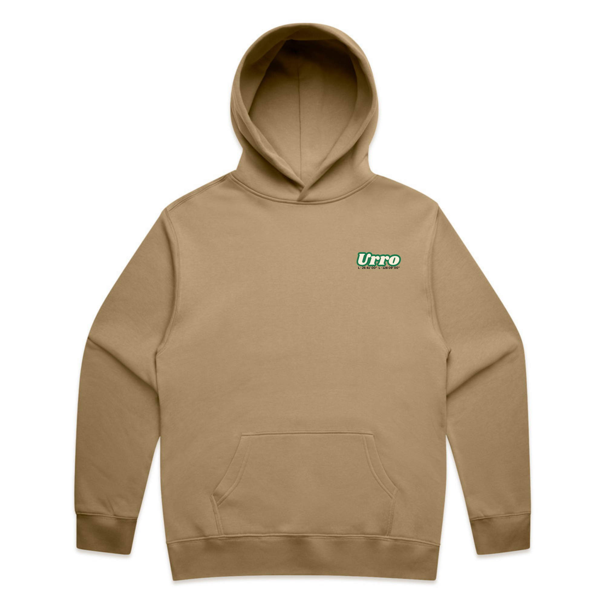 Urro Relaxed Fit Hoodie - Eco-Friendly Cotton Blend with Printed Logo | Comfortable & Stylish Pullover