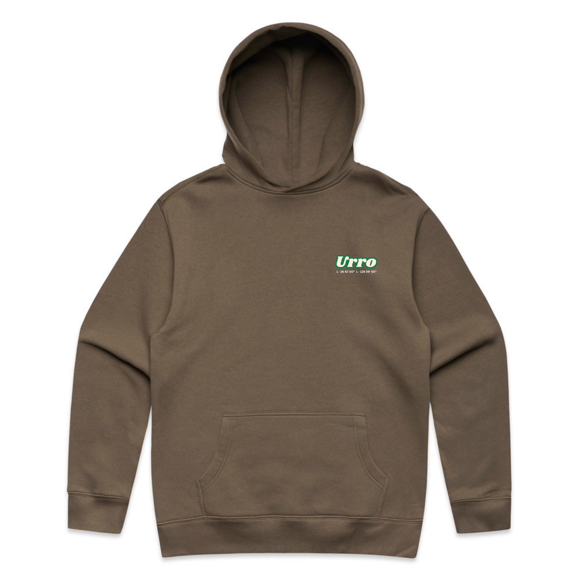 Urro Relaxed Fit Hoodie - Eco-Friendly Cotton Blend with Printed Logo | Comfortable & Stylish Pullover