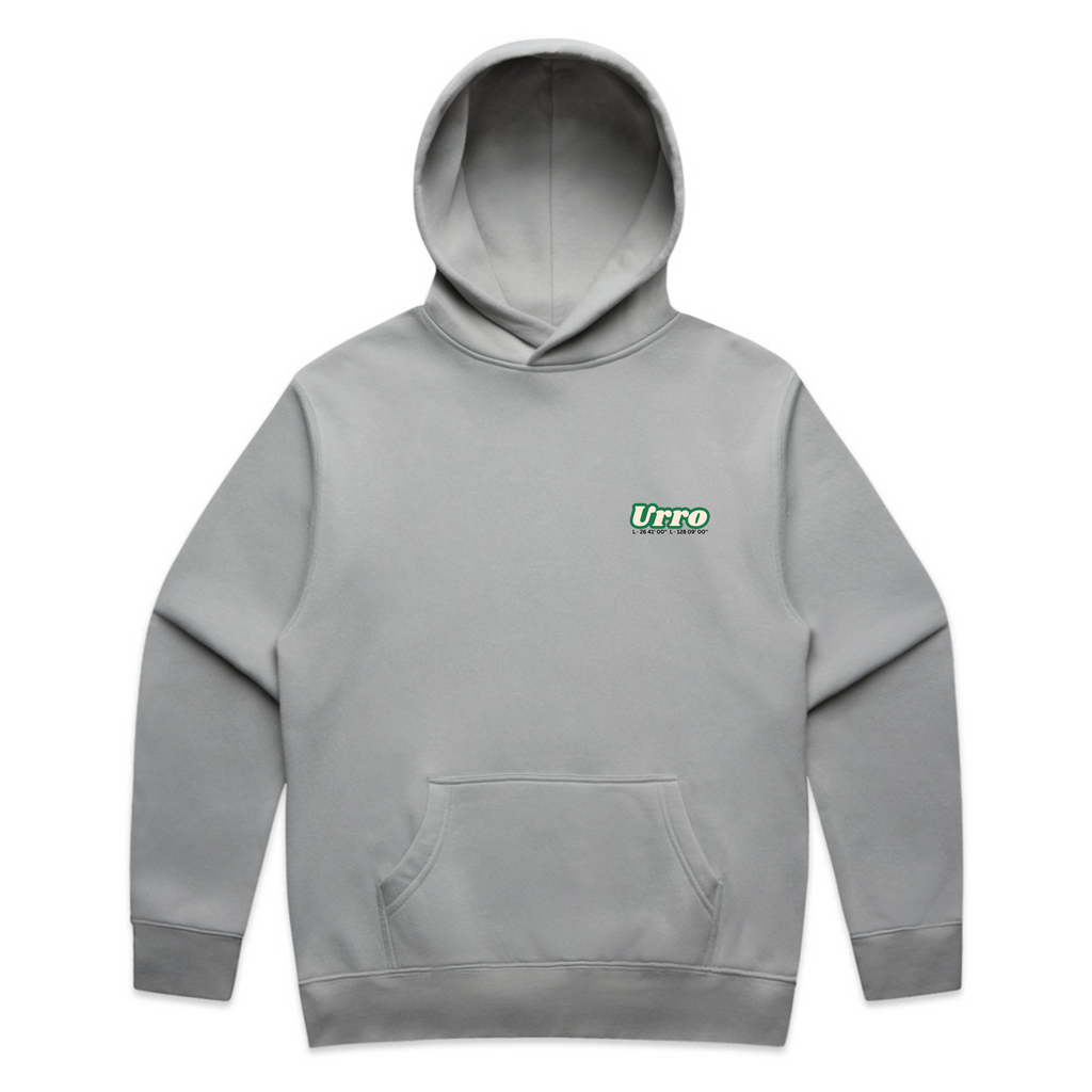 Urro Relaxed Fit Hoodie - Eco-Friendly Cotton Blend with Printed Logo | Comfortable & Stylish Pullover