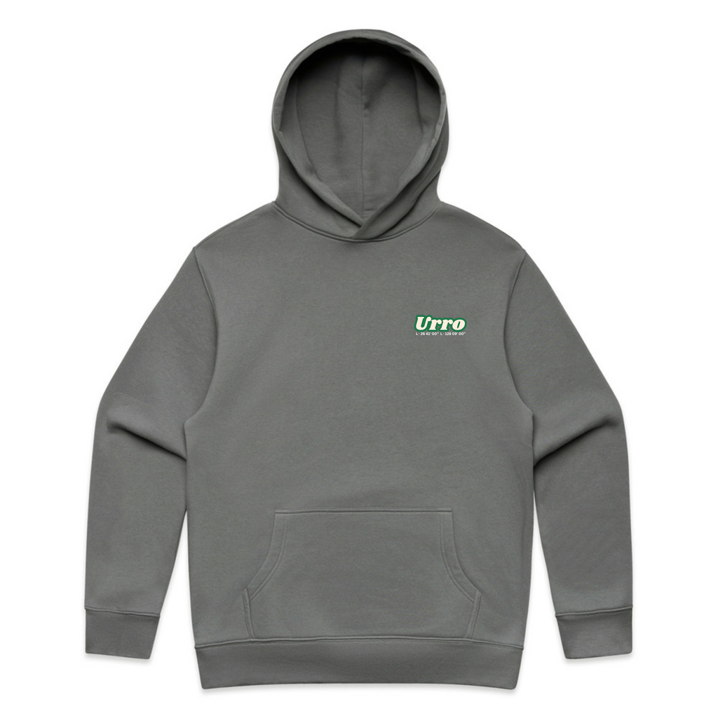 Urro Relaxed Fit Hoodie - Eco-Friendly Cotton Blend with Printed Logo | Comfortable & Stylish Pullover