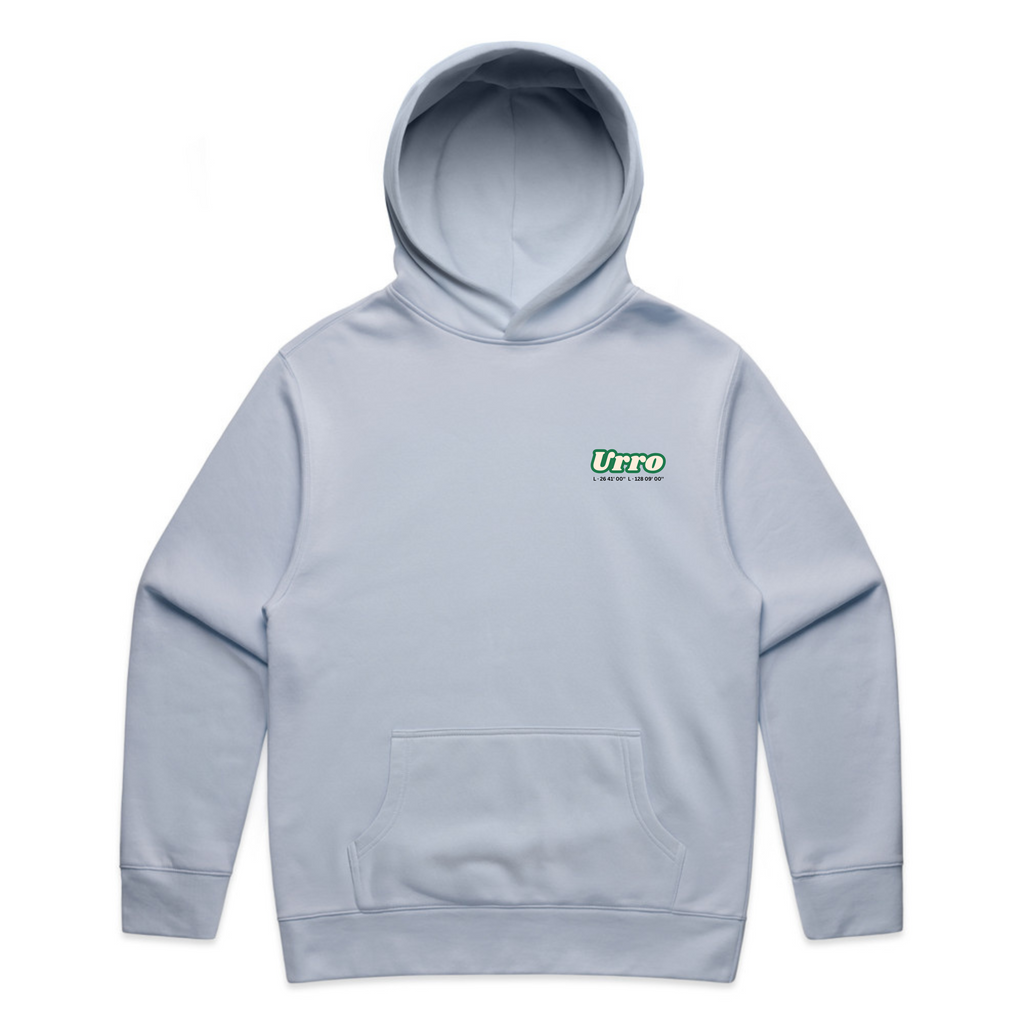 Urro Relaxed Fit Hoodie - Eco-Friendly Cotton Blend with Printed Logo | Comfortable & Stylish Pullover