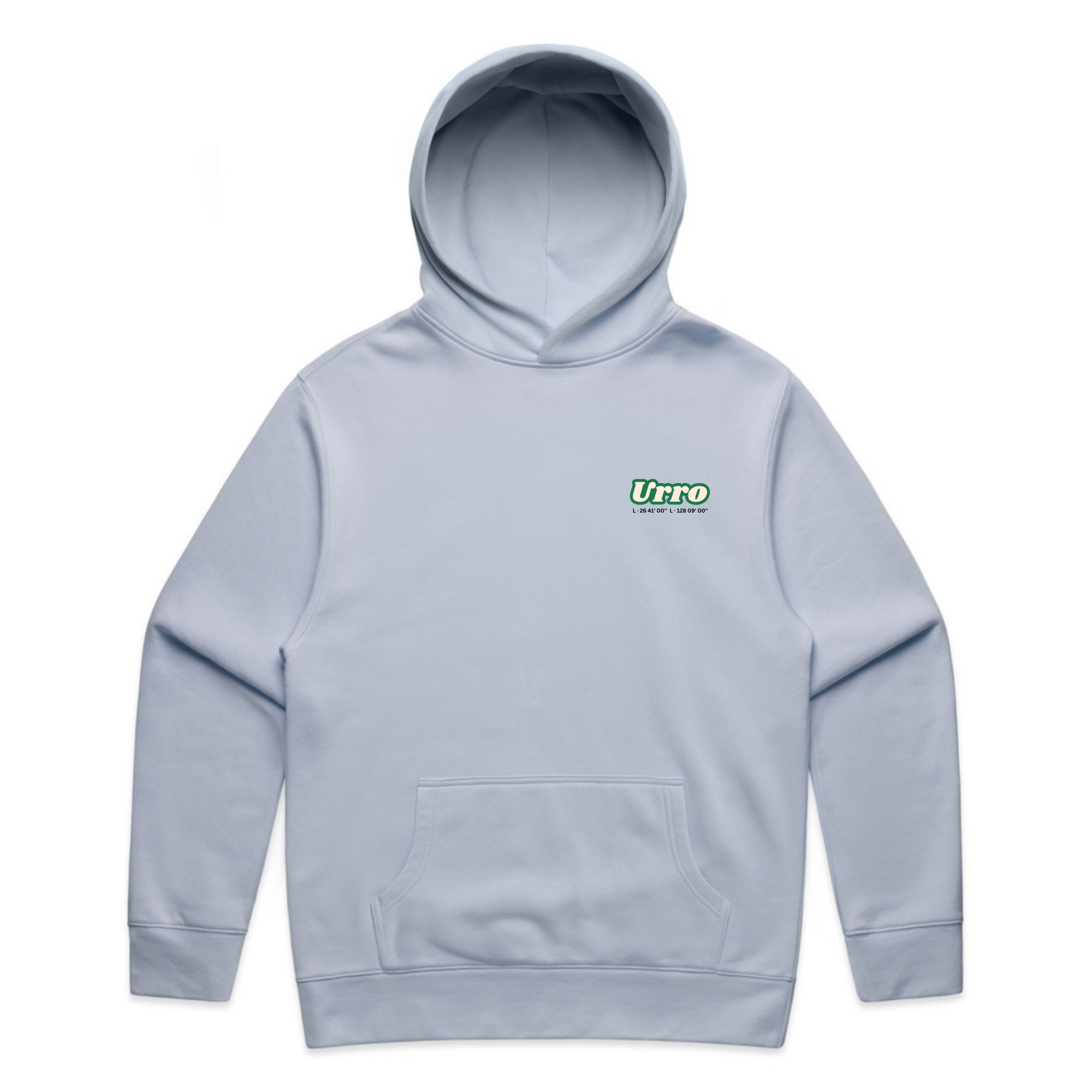 Urro Relaxed Fit Hoodie - Eco-Friendly Cotton Blend with Printed Logo | Comfortable & Stylish Pullover